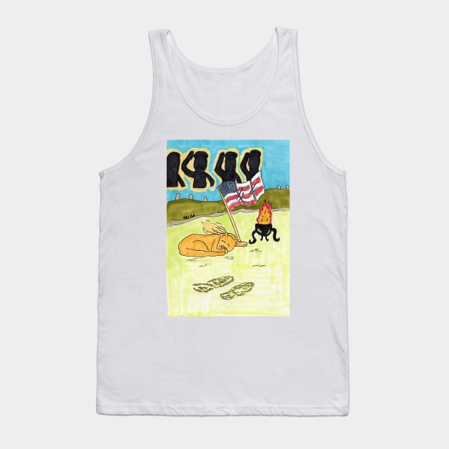 Arlington Kitty Tank Top by ConidiArt